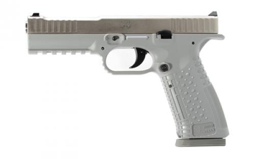 American Precision Firearms Strike One, Semi-automatic, Striker Fired, Full Size, Polymer Frame Pistol, 9MM, 5 Barrel, No Manual Safety, Cerakote Finish, Silver, 10 Rounds, 2 Magazines AFS1-9-SL-10