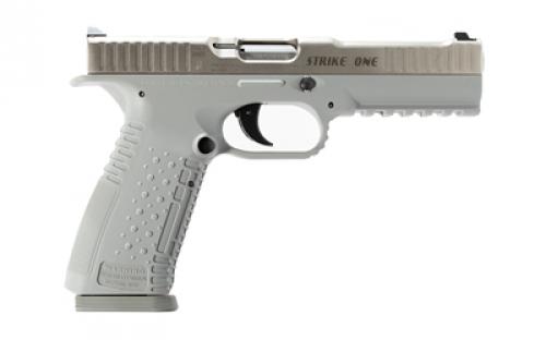 American Precision Firearms Strike One, Semi-automatic, Striker Fired, Full Size, Polymer Frame Pistol, 9MM, 5" Barrel, No Manual Safety, Cerakote Finish, Silver, 10 Rounds, 2 Magazines AFS1-9-SL-10