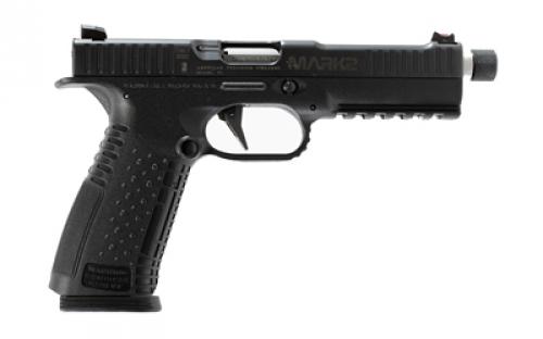 American Precision Firearms Strike One, Mark II, Semi-automatic, Striker Fired, Full Size, Polymer Frame Pistol, 9MM, 5.4" Threaded Barrel, Fiber Optic Front Sight, No Manual Safety, Matte Finish, Black, 17 Rounds, 2 Magazines AFS1MII-9-BK-17