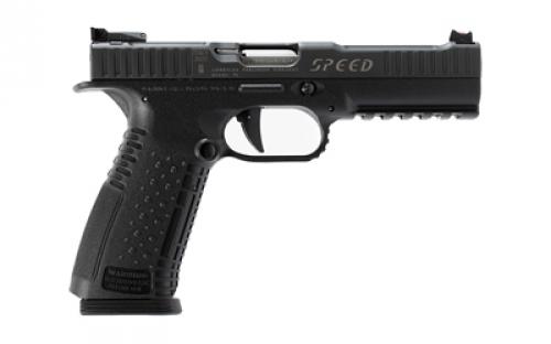 American Precision Firearms Strike One, Speed, Semi-automatic, Striker Fired, Full Size, Polymer Frame Pistol, 9MM, 5" Barrel, No Manual Safety, Matte Finish, Black, Fiber Optic Front Sight with Adjustable Rear, 17 Rounds, 2 Magazines AFS1S-9-BK-17