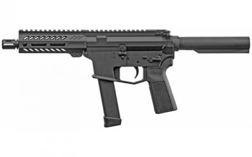 Angstadt Arms UDP-9, Semi-automatic, Pistol, 9MM, 6 Chrome Moly Barrel, Anodized Finish, Black, Magpul K2 Grip, Angstadt Arms 5.5 Free Float M-LOK Handguard, A2 Flash Suppressor, Accepts Glock Style Magazines, 17 Rounds, 1 Magazine AAUDP09P06