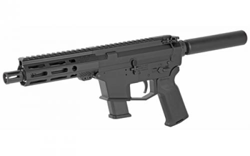 Angstadt Arms UDP-9, Semi-automatic, Pistol, 9MM, 6" Chrome Moly Barrel, Anodized Finish, Black, Magpul K2 Grip, Angstadt Arms 5.5" Free Float M-LOK Handguard, A2 Flash Suppressor, Accepts Glock Style Magazines, 17 Rounds, 1 Magazine AAUDP09P06