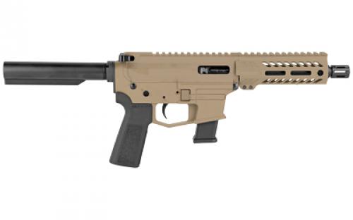 Angstadt Arms UDP-9, Semi-automatic, Pistol, 9MM, 6" Chrome Moly Barrel, Cerakote Finish, Flat Dark Earth, Magpul K2 Grip, Angstadt Arms 5.5" Free Float M-LOK Handguard, A2 Flash Suppressor, Accepts Glock Style Magazines, 17 Rounds, 1 Magazine AAUDP09PF6