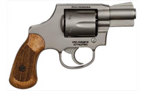 Armscor M206 Spurless, Revolver, Double Action, 38 Special, 2" Barrel, Steel, Matte Nickel Finish, Wood Grips, Fixed Sights, 6 Rounds 51289