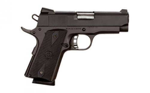 Armscor Rock Standard CS, 1911, Semi-automatic, Metal Frame Pistol, Officer Size, 45ACP, 3.5" Barrel, Steel, Parkerized Finish, Black, Rubber Grips, Fixed Sights, 7 Rounds, 1 Magazine 51429