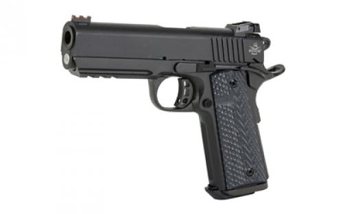 Armscor Tac Ultra, 1911, Semi-automatic, Metal Frame Pistol, Commander Size, 10MM, 4.25" Barrel, Parkerized Finish, Black, G10 Grips, Adjustable Sights, Ambidextrous Safety, 8 Rounds, 1 Magazine 51994