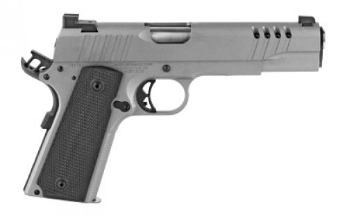 Auto Ordnance 1911, Semi-automatic, Metal Frame Pistol, 45ACP, 5" Barrel, Steel, Cerakote Finish, Savage Stainless, Rubber Grips, Night Sights, 7 Rounds, 1 Magazine 1911TCAC6N