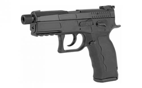 B&T MK-II, Semi-automatic, Aluminum Framed Pistol, Full Size, 9MM, 4.3" Barrel, Black, Adjustable Sights, 17 Rounds, 2 Magazines, Shield RMS Interface BT-510001