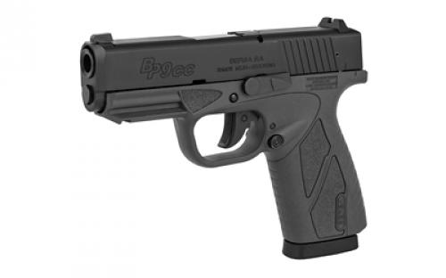 Bersa Concealed Carry, Double Action Only, Semi-automatic, Polymer Frame Pistol, Compact, 9MM, 3.3" Barrel, Matte Finish, Urban Grey, Fixed Sights, 8 Rounds, 1 Magazine BP9GRCC