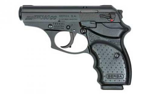 Bersa Thunder, Concealed Carry, Double Action/Single Action, Semi-automatic, Metal Frame Pistol, Compact, 380ACP, 3.5 Barrel, Alloy, Black, Polymer Grips, Fixed Sights, 8 Rounds, 1 Magazine THUN380MLTCC