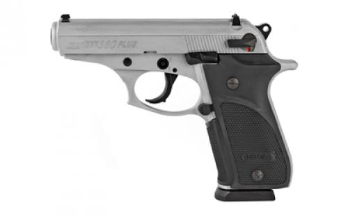 Bersa Thunder Plus, Double Action/Single Action, Semi-automatic, Metal Frame Pistol, 380ACP, 3.5 Barrel, Alloy, Nickel Finish, Polymer Grips, Fixed Sights, 15 Rounds, 1 Magazine THUN380PNKL15