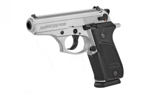 Bersa Thunder Plus, Double Action/Single Action, Semi-automatic, Metal Frame Pistol, 380ACP, 3.5" Barrel, Alloy, Nickel Finish, Polymer Grips, Fixed Sights, 15 Rounds, 1 Magazine THUN380PNKL15