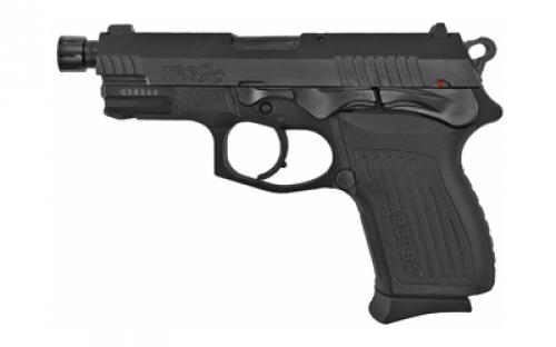 Bersa TPR9C Compact, Double Action/Single Action, Semi-automatic, Metal Frame Pistol, Compact, 9MM, 4.1 Threaded Barrel, Alloy, Matte Finish, Black, Polymer Grips, Fixed Sights, 13 Rounds, 1 Magazine TPR9CMX