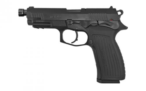 Bersa TPR9, Double Action/Single Action, Semi-automatic, Metal Frame Pistol, 9MM, 5 Threaded Barrel, Alloy, Matte Finish, Black, Polymer Grips, Fixed Sights, 17 Rounds, 1 Magazine TPR9MX