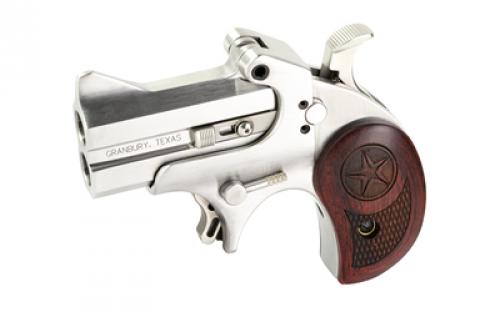 Bond Arms Mini 45, Derringer, 45 Long Colt, 2.5" Barrel, Steel, Stainless Finish, Rosewood Grips, Fixed Sights, 2 Rounds, No Trigger Guard BAM45LC