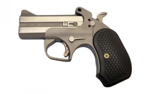 Bond Arms Rowdy XL, Derringer, Sub-Compact, 410 Bore/45 Long Colt, 3.5 Barrel, 3 Chamber, Fixed Sights, Silver, 2 Rounds BARWXL-45-410