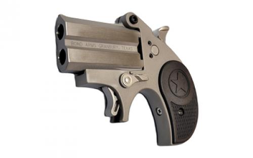 Bond Arms Stubby, Derringer, Sub-Compact, 22 LR, 2.2" Barrel, Fixed Sights, Stainless Steel, Silver, 2 Rounds BASTB-22LR