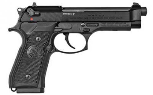 Beretta M9, Double Action/Single Action, Semi-automatic, Metal Frame Pistol, Full Size, 22LR, 4.9 Barrel, Alloy, Matte Finish, Black, 10 Rounds, 1 Magazine J90A1M9F18