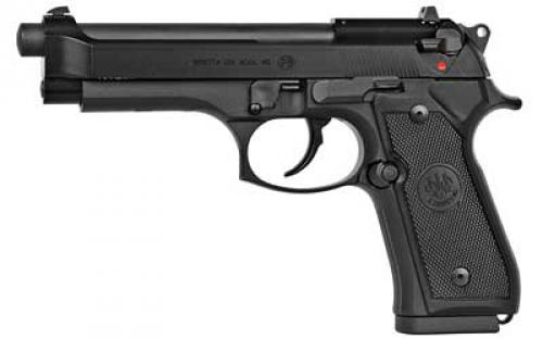 Beretta M9, Double Action/Single Action, Semi-automatic, Metal Frame Pistol, Full Size, 22LR, 4.9" Barrel, Alloy, Matte Finish, Black, 10 Rounds, 1 Magazine J90A1M9F18