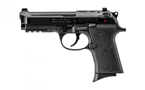 Beretta 92X RDO FR Compact, Double Action/Single Action, Semi-automatic, Metal Frame Pistol, 9MM, 4.3 Barrel, Aluminum, Black Anodized, Polymer Grip, Fixed Sights, Manual Safety/Decocker, 10 Rounds, 2 Magazines, Front Picatinny Rail, Optic Ready J92CR92070