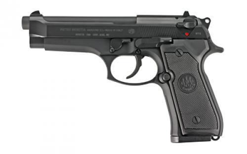 Beretta 92FS, Semi-automatic, Metal Frame Pistol, Full Size, 9MM, 4.9 Barrel, Alloy, Black, 10 Rounds, 2 Magazines, California Compliant J92F300CA