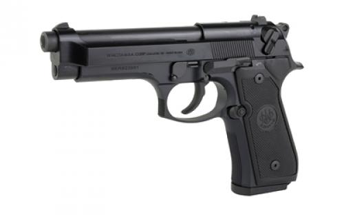 Beretta 92FS, Double Action/Single Action, Semi-automatic, Metal Frame Pistol, Full Size, 9MM, 4.9" Barrel, Anodized Finish, Black, Ambidextrous Decocker/Safety, White 3 Dot Sights, 10 Rounds, 2 Magazines J92F300