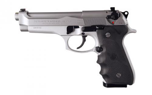 Beretta 92FS, Brigadier, Double Action/Single Action, Semi-automatic, Metal Frame Pistol, Full Size, 9MM, 4.9 Barrel, Inox Finish, Rubber Grips, 3 Dot Sights, Ambidextrous Safety, 10 Rounds, 2 Magazines J92F560CA