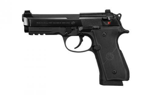 Beretta 92X RDO FR Centurion, Double Action/Single Action, Semi-automatic, Mid Size, Metal Frame Pistol, 9MM, 4.25 Barrel, Aluminum, Black Anodized, Polymer Grip, Fixed Front Sights, Manual Safety/Decocker, 15 Rounds, 2 Magazines, Front Picatinny Rail, Optic Ready J92QR91570