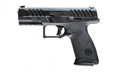 Beretta APX A1 FS, Striker Fired, Semi-automatic, Polymer Frame Pistol, Full Size, 9MM, 4.25 Barrel, Matte Finish, Black, Optics Ready, Trigger Safety, Front Tritium Night Sight, 15 Rounds, 2 Magazines JAXF915A1