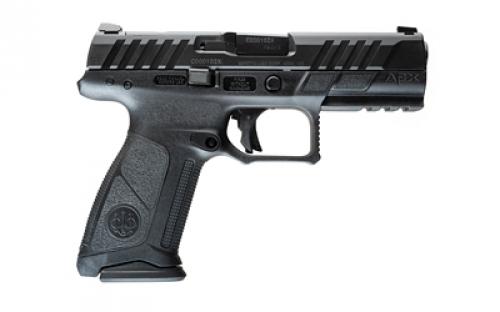 Beretta APX A1 FS, Striker Fired, Semi-automatic, Polymer Frame Pistol, Full Size, 9MM, 4.25" Barrel, Matte Finish, Black, Optics Ready, Trigger Safety, Front Tritium Night Sight, 15 Rounds, 2 Magazines JAXF915A1