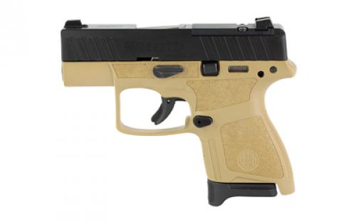 Beretta APX A1 Carry, Stricker Fired, Semi-automatic, Sub  Compact, Polymer Framed Pistol, 9MM, 3 Barrel, Flat Dark Earth, Fixed Sights, Passive Safety, 8 Rounds, 2 Magazines, (1)-6 Round Magazine & (1)-8 Round Magazine, Optic Ready JAXN925A1