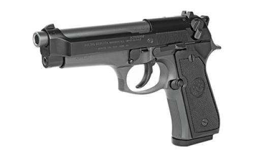 Beretta 92FS, Semi-automatic, Double Action, Metal Frame Pistol, Full Size, 9MM, 4.9" Barrel, Cerakote Finish, Gray, Plastic Grips, Ambidextrous, 3 Dot Sights, 15 Rounds, 3 Magazines JS92F390M