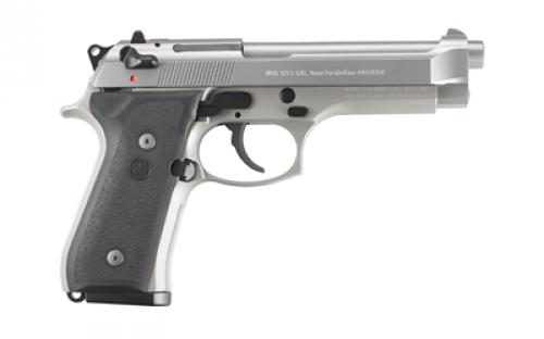 Beretta 92FS, INOX, Double Action/Single Action, Semi-automatic, Metal Frame Pistol, Full Size, 9MM, 4.9" Barrel, Silver INOX Finish, Rubber Grips, 3 Dot Sights, 10 Rounds, 2 Magazines JS92F510CA