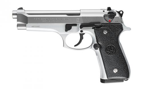 Beretta 92FS, Double Action/Single Action, Semi-automatic, Metal Frame Pistol, Full Size, 9MM, 4.9 Barrel, Alloy, Stainless Finish, 15 Rounds, 2 Magazines JS92F520M