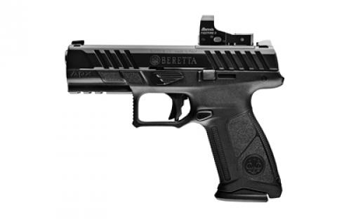 Beretta APX A1 FS, Striker Fired, Semi-automatic, Polymer Frame Pistol, Full Size, 9MM, 4.25 Barrel, Matte Finish, Black, Burris Fastfire 3 Red Dot, Trigger Safety, Front Tritium Night Sight, 17 Rounds, 2 Magazines SPEC0701A