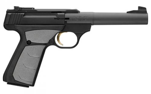 Browning Buck Mark, Camper, Semi-automatic, Metal Frame Pistol, 22LR, 5.5 Bull Barrel, Aluminum, Matte Finish, Black, URX Grip, 10 Rounds, 1 Magazine 051498490