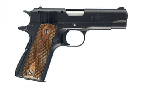 Browning 1911-22A1, Semi-automatic, Metal Frame Pistol, Compact, 22LR, 3.63 Barrel, Aluminum, Matte Finish, Black, Wood Grips, 10 Rounds, 1 Magazine 051803490