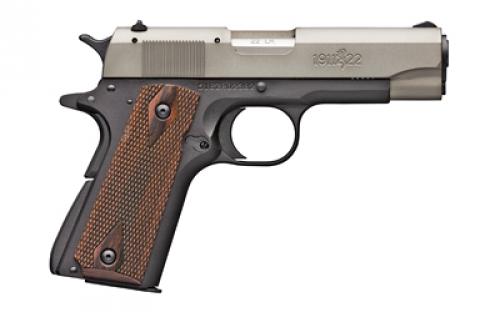 Browning 1911-22A1, Semi-automatic, Metal Frame Pistol, Full Size, 22LR, 4.25" Barrel, Aluminum,  Anodized Finish, Gray Slide, Black Frame, 10 Rounds, 1 Magazine 051879490