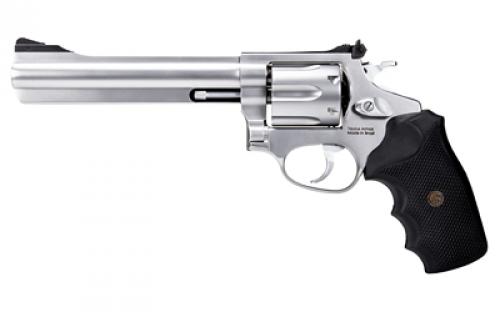 Rossi RM66, Double Action/Single Action, Steel Framed Revolver, 357 Magnum, 6 Barrel, Stainless Steel Finish, Silver, Rubber Grips, Adjustable Sights, 6 Rounds 2-RM669