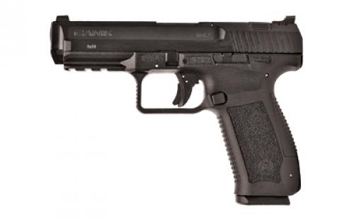 CANIK TP9SA MOD 2, Striker Fired, Semi-automatic, Polymer Frame Pistol, 9MM, 4.46" Match Grade Barrel, Matte Finish, Black, Warren Tactical Sights, 18 Rounds, 2 Magazines HG4863-N