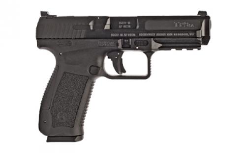 CANIK TP9SA MOD 2, Striker Fired, Semi-automatic, Polymer Frame Pistol, 9MM, 4.46" Match Grade Barrel, Matte Finish, Black, Warren Tactical Sights, 18 Rounds, 2 Magazines HG4863-N