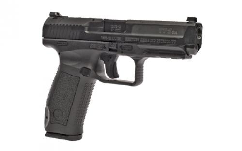 CANIK TP9SA MOD 2, Striker Fired, Semi-automatic, Polymer Frame Pistol, 9MM, 4.46" Match Grade Barrel, Matte Finish, Black, Warren Tactical Sights, 18 Rounds, 2 Magazines HG4863-N