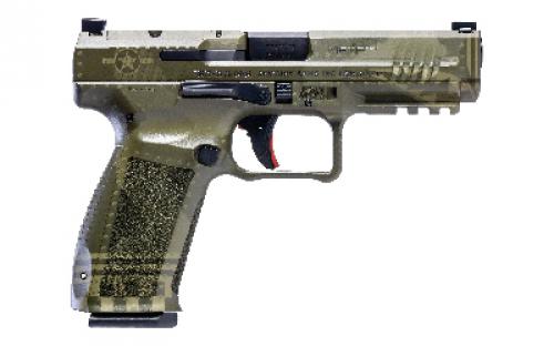 CANIK METE SFT, Semi-automatic, Striker Fired, Polymer Framed Pistol, Compact, 9MM, 4.5" Barrel, Cerakote Finish, Green Bomber, Optic Ready Slide, (1) RMRcc and (1) Shield RMS/RMSc Footprint Optic Bases, 3 Dot White Sights, Flared Magwell, 2 Magazines, (1)-18 Round and (1)-20 Round, Includes Revesible IWB/OWB Holster, E-Z Magazine Loader, Interchangable Backstraps, Canik Punch and