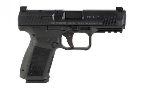 CANIK METE SF, Striker Fire, Semi-automatic, Polymer Frame Pistol, Compact, 9MM, 4.19" Barrel, Matte Finish, Black, 3 Dot Sights, 15 Rounds, 2 Magazines, Optic Ready HG5637-N