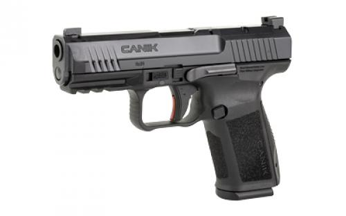 CANIK METE SF, Striker Fire, Semi-automatic, Polymer Frame Pistol, Compact, 9MM, 4.19" Barrel, Matte Finish, Black, 3 Dot Sights, 15 Rounds, 2 Magazines, Optic Ready HG5637-N