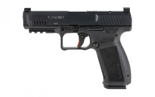 CANIK TP9, METE SFT, Striker Fired, Semi-automatic, Polymer Frame Pistol, Full Size, 9MM, 4.46" Barrel, Black, 3 Dot White Sights, Flared Magwell, Holster Fit and Lock, Optics Ready, 2 Magazines, (1)-18 Round and (1)-20 Round HG6595-N