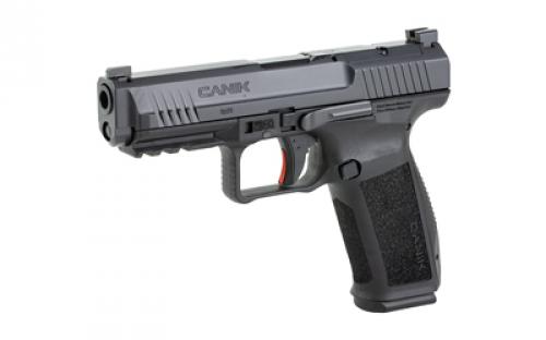 CANIK TP9, METE SFT, Striker Fired, Semi-automatic, Polymer Frame Pistol, Full Size, 9MM, 4.46" Barrel, Black, 3 Dot White Sights, Flared Magwell, Holster Fit and Lock, Optics Ready, 2 Magazines, (1)-18 Round and (1)-20 Round HG6595-N