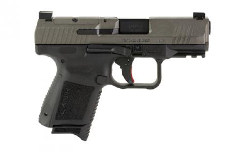 CANIK TP9 Elite SC, Semi-automatic Pistol, Striker Fired, Compact, Polymer Frame, 9MM, 3.6" Barrel, Matte Finish, Black, 3 Dot Sights, 12 Rounds, 2 Magazines, Includes MeCanik M01 HG7169T-N