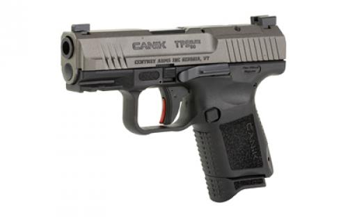 CANIK TP9 Elite SC, Semi-automatic Pistol, Striker Fired, Compact, Polymer Frame, 9MM, 3.6" Barrel, Matte Finish, Black, 3 Dot Sights, 12 Rounds, 2 Magazines, Includes MeCanik M01 HG7169T-N