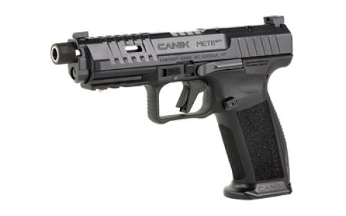 CANIK METE SFT Pro, Striker Fired, Semi-automatic, Polymer Frame Pistol, Full Size, 9MM, 5" Threaded Barrel, 1/2x28, Matte Finish, Black, 3 Dot White Sights, Flared Magwell, Optic Ready, 2 Magazines, (1) 20 Round and (1) 18 Round, Includes Accessory Kit HGP7156-N